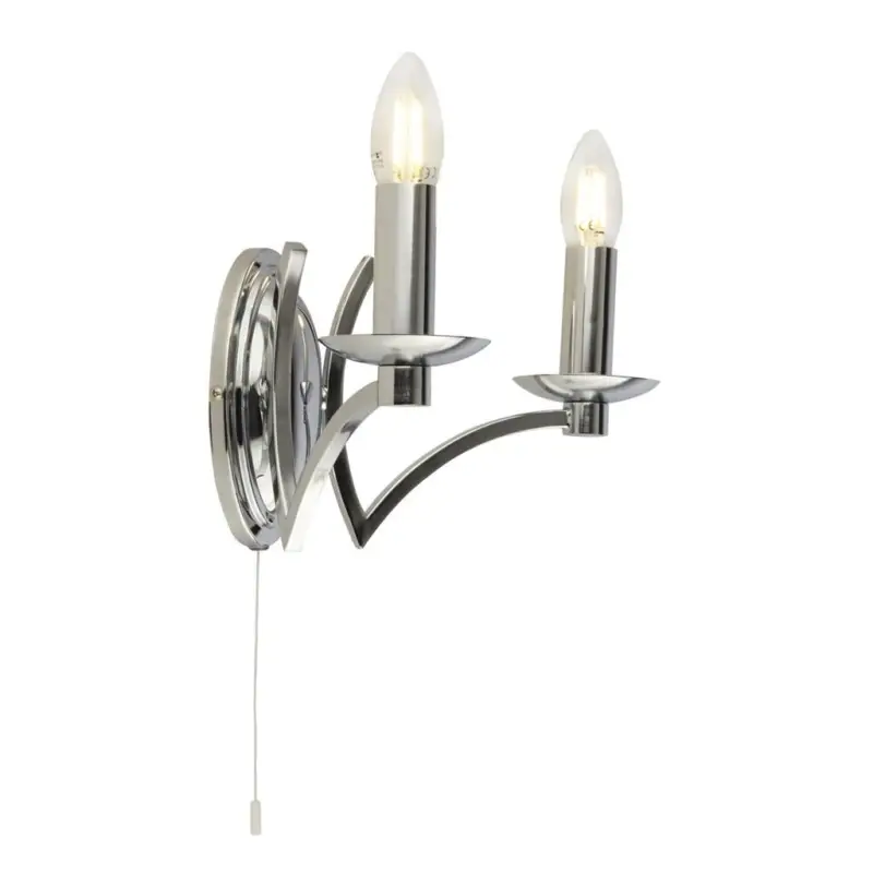 Dostępne od ręki 41312-2CC Ascot 2Lt Kinkiet- Chrome Searchlight