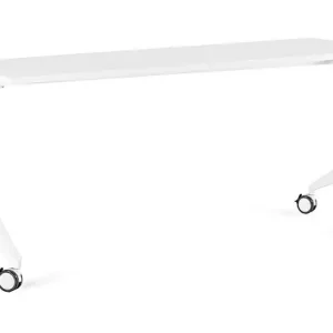 Bezpieczne zakupy Biurko na kółkach Yumi S - Biały - Stelaż i Blat - 180x70 cm - YZ-02 Biały